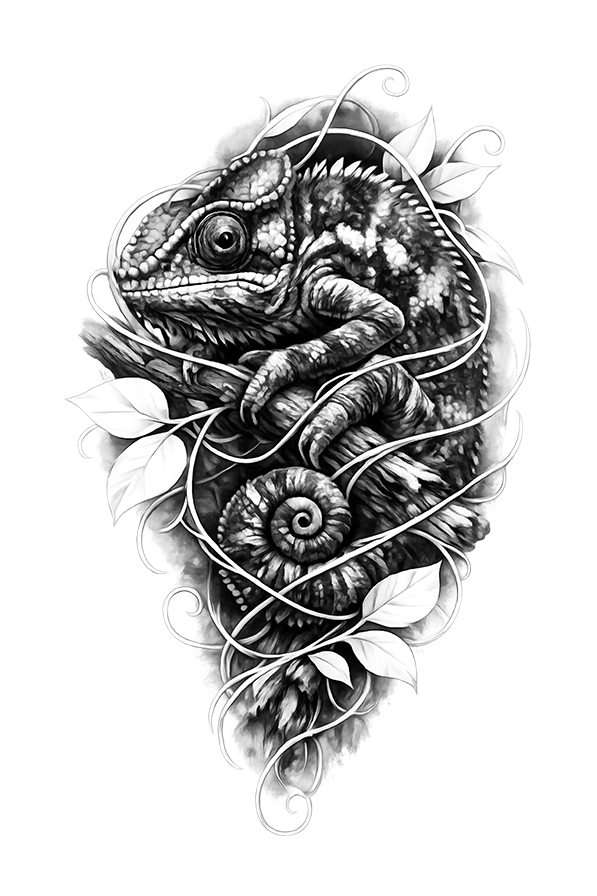png kameleon projekt na zamowienie projektytatuazu.pl